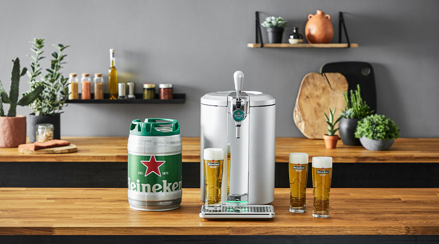 Beertender_systeme_pressions_Heineken Beertender®, la qualité<br />
bière pression à la maison