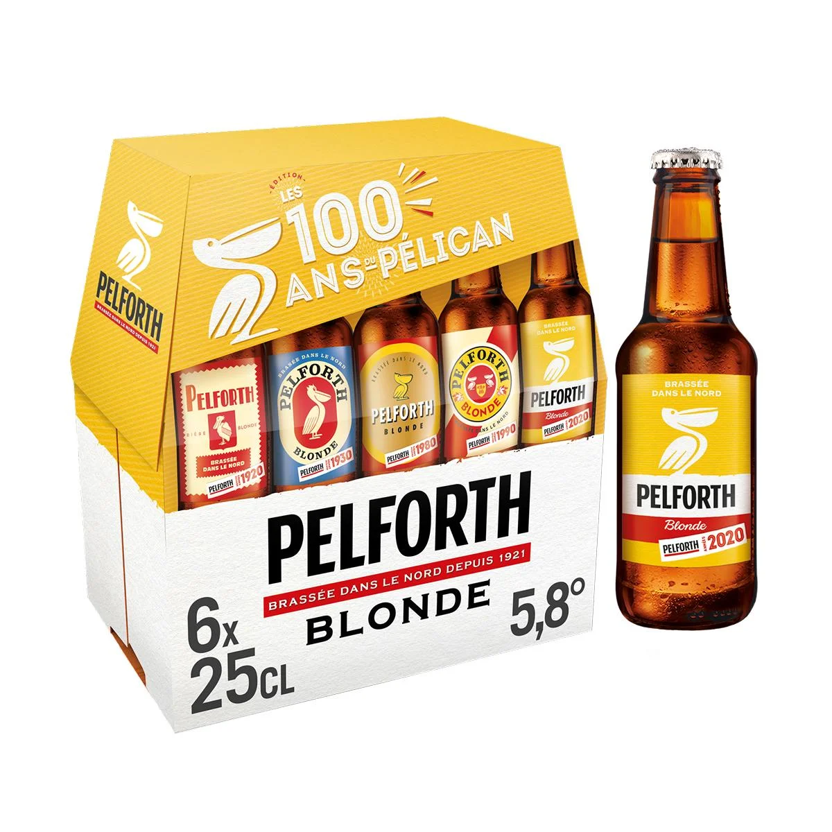 Pack de pelforth blonde avec bouteille